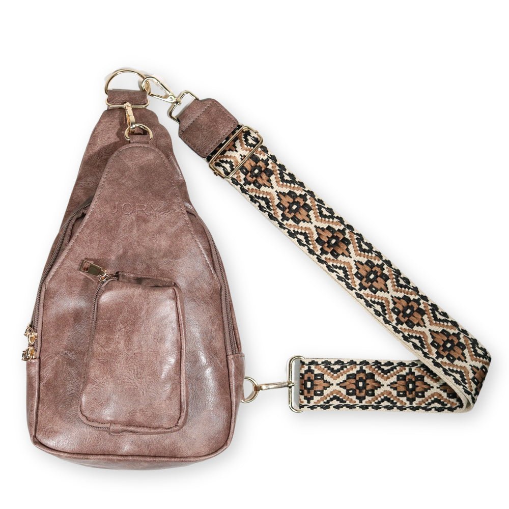 Hailey Crossbody Sling Bag | Stone - Shop Jory