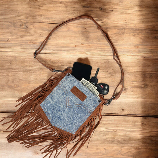 Montana Crossbody Tassel Bag | Ice