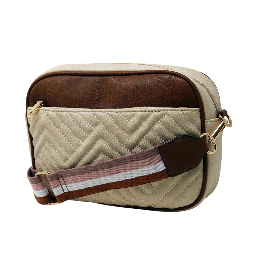 Starr Crossbody Sling Bag | Latte