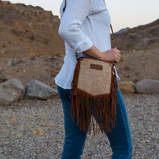 Montana Crossbody Tassel Bag | Sand