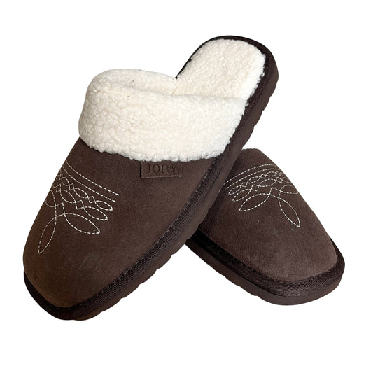 Dolly Cowgirl Western Slipper - Grizzly (large)