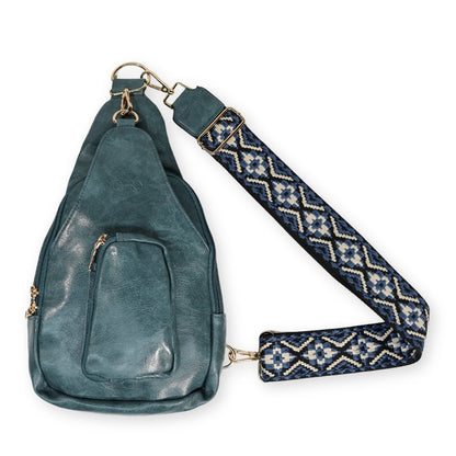 Hailey Crossbody Sling Bag | Sea - Shop Jory